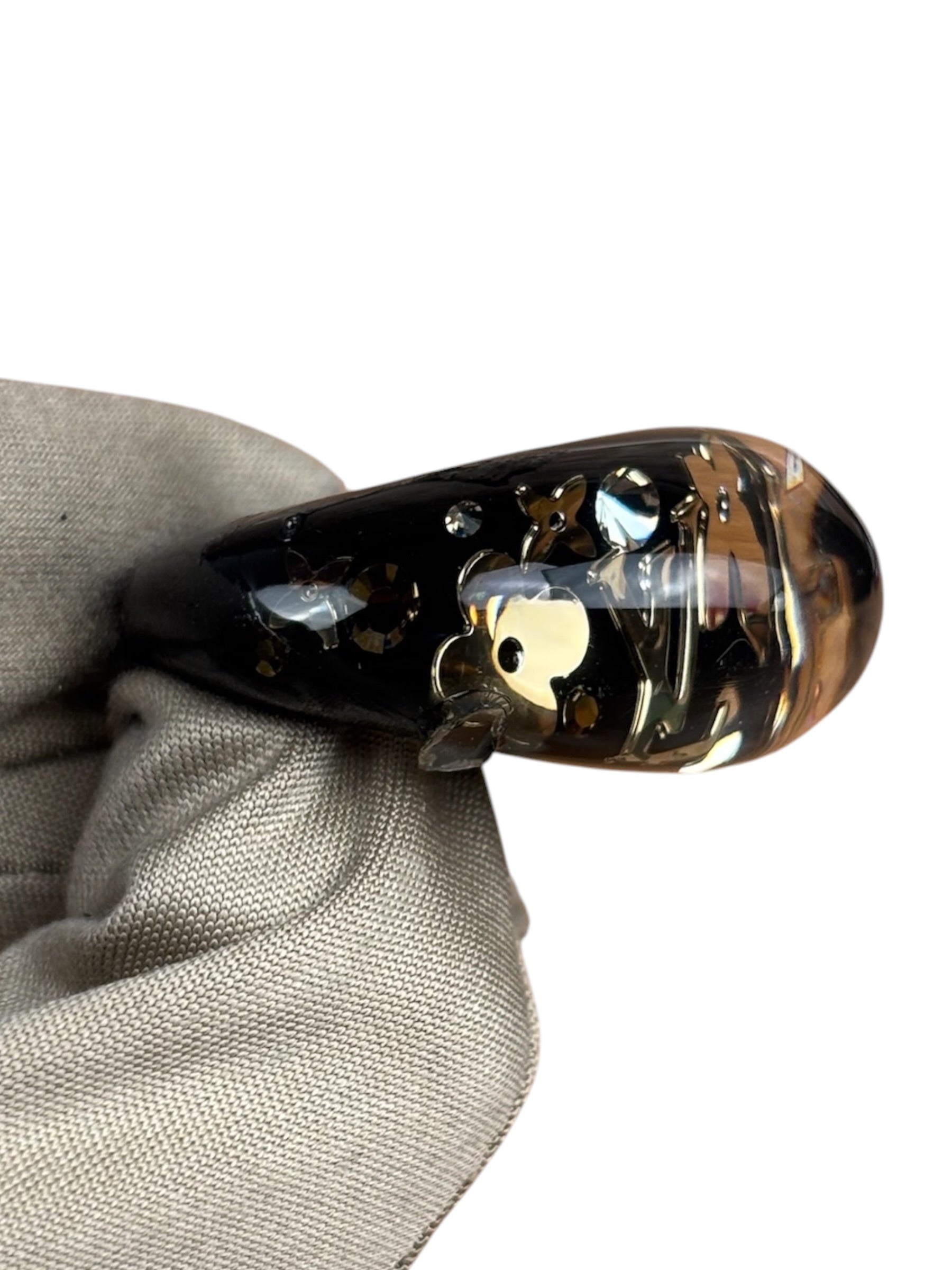 Louis Vuitton Black Resin Inclusion Ring