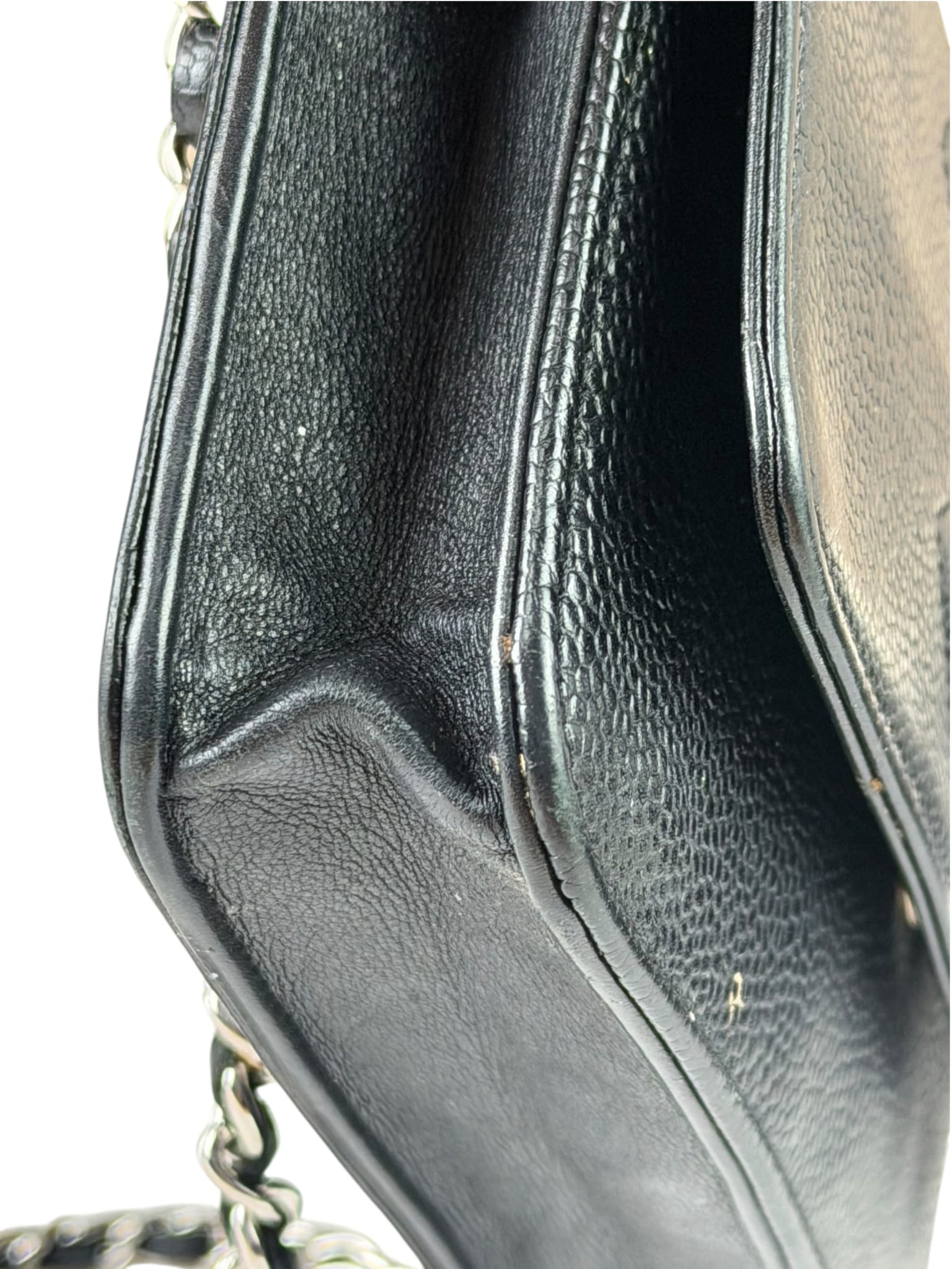 Chanel Black Caviar Flap Wallet On Chain 2013