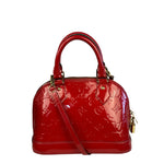 Louis Vuitton Red Vernis Alma BB Handbag