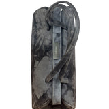 Prada Lux Grey Scamosciato Tie Dye Clutch Top Handbag