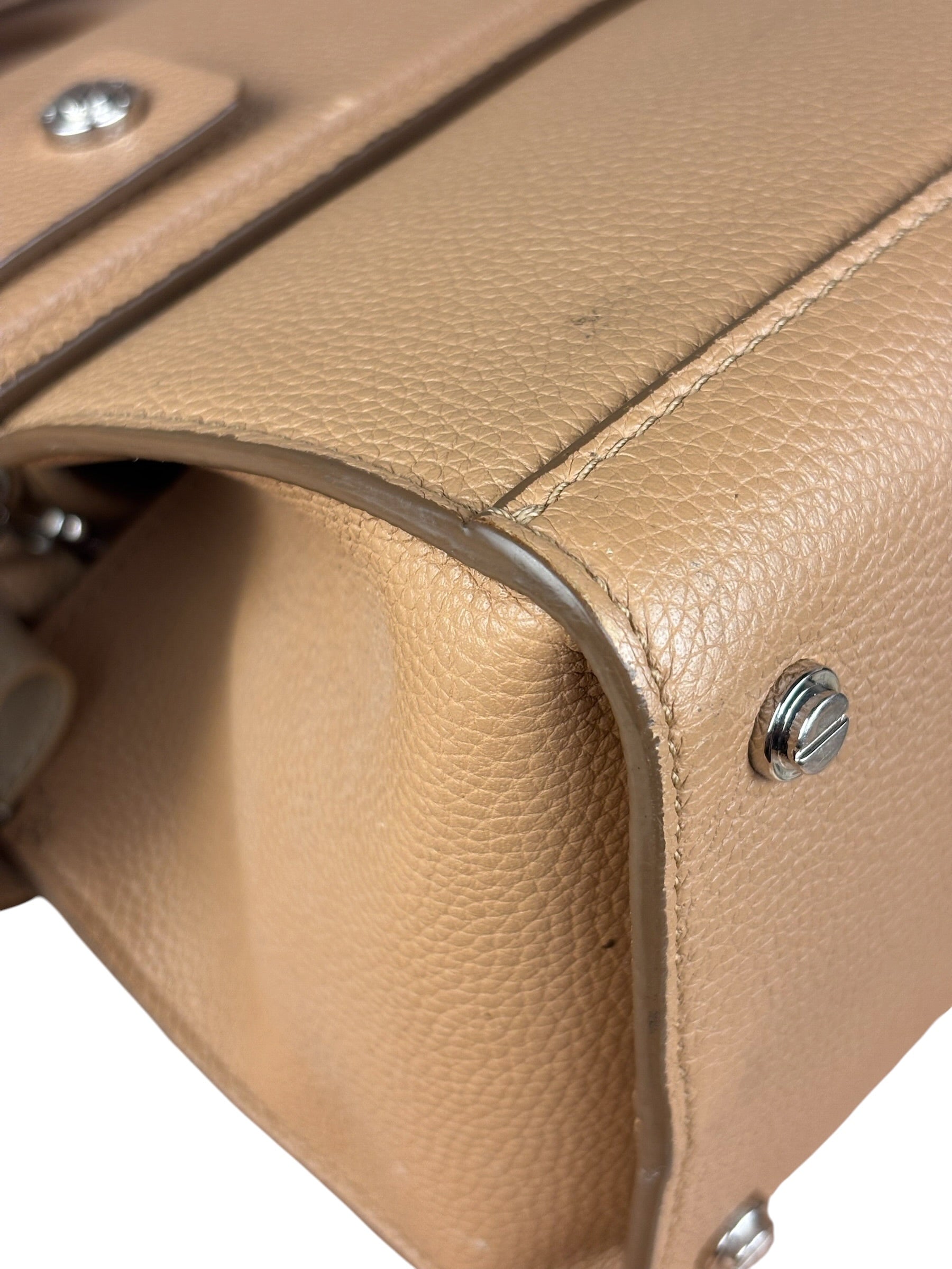 Givenchy Nude Brown Leather Mini Two-Way Handbag