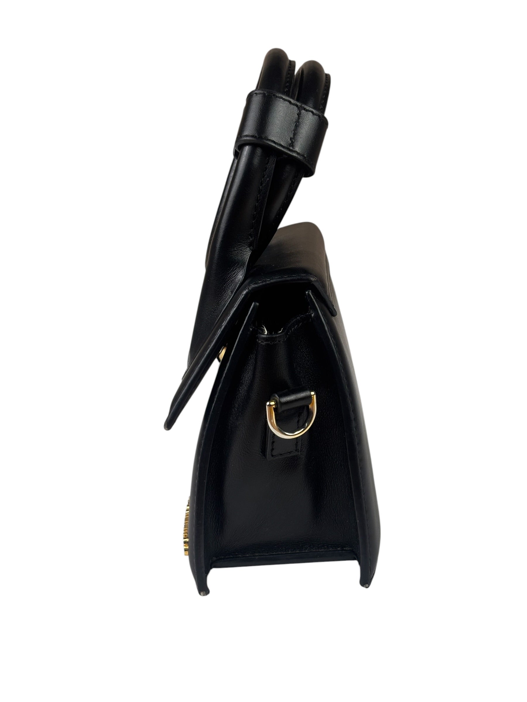 Jacquemus Black Leather The Knot Chiquito Two-Way Bag