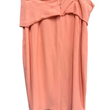 Fendi Salmon-Toned Pleated Vintage Skirt