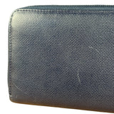 Chanel Navy Blue Long Zip Wallet