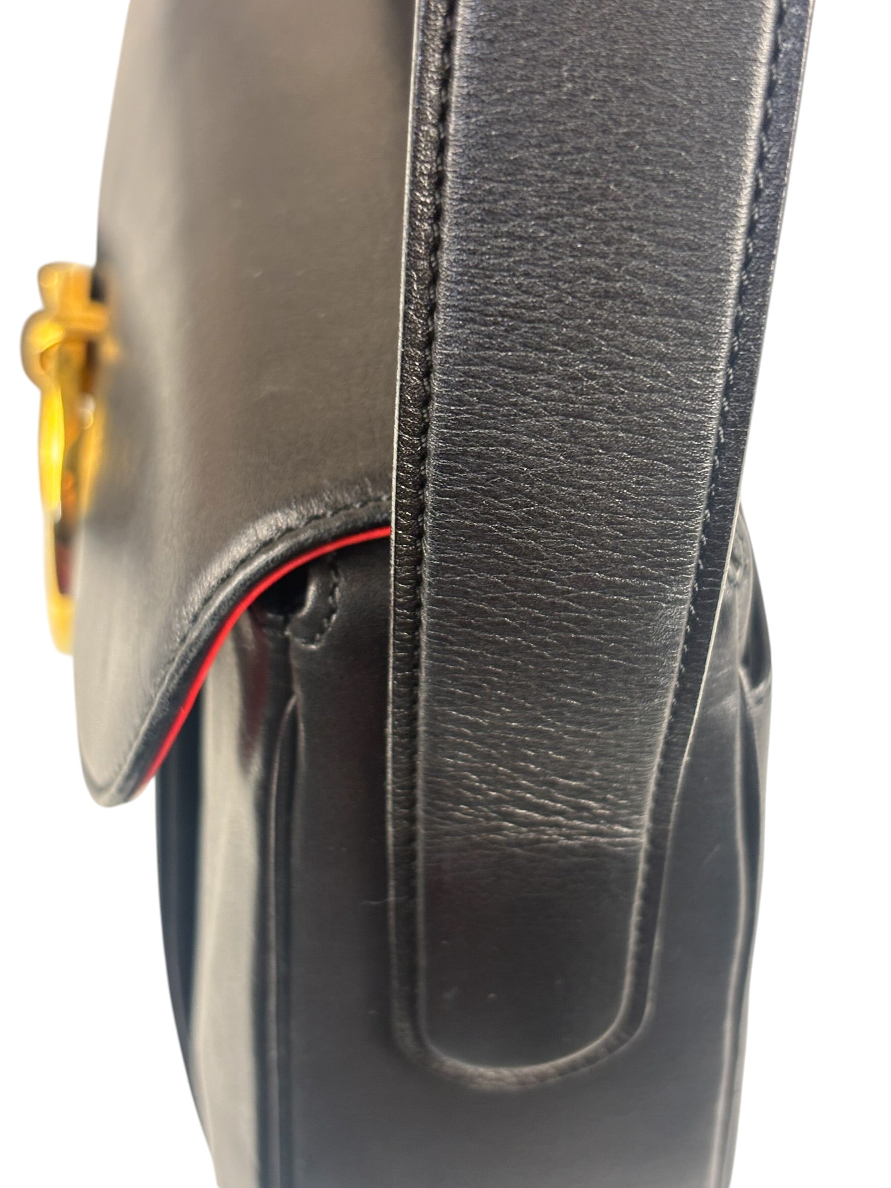 Cartier Must De Vintage Black Panthere Shoulder Bag