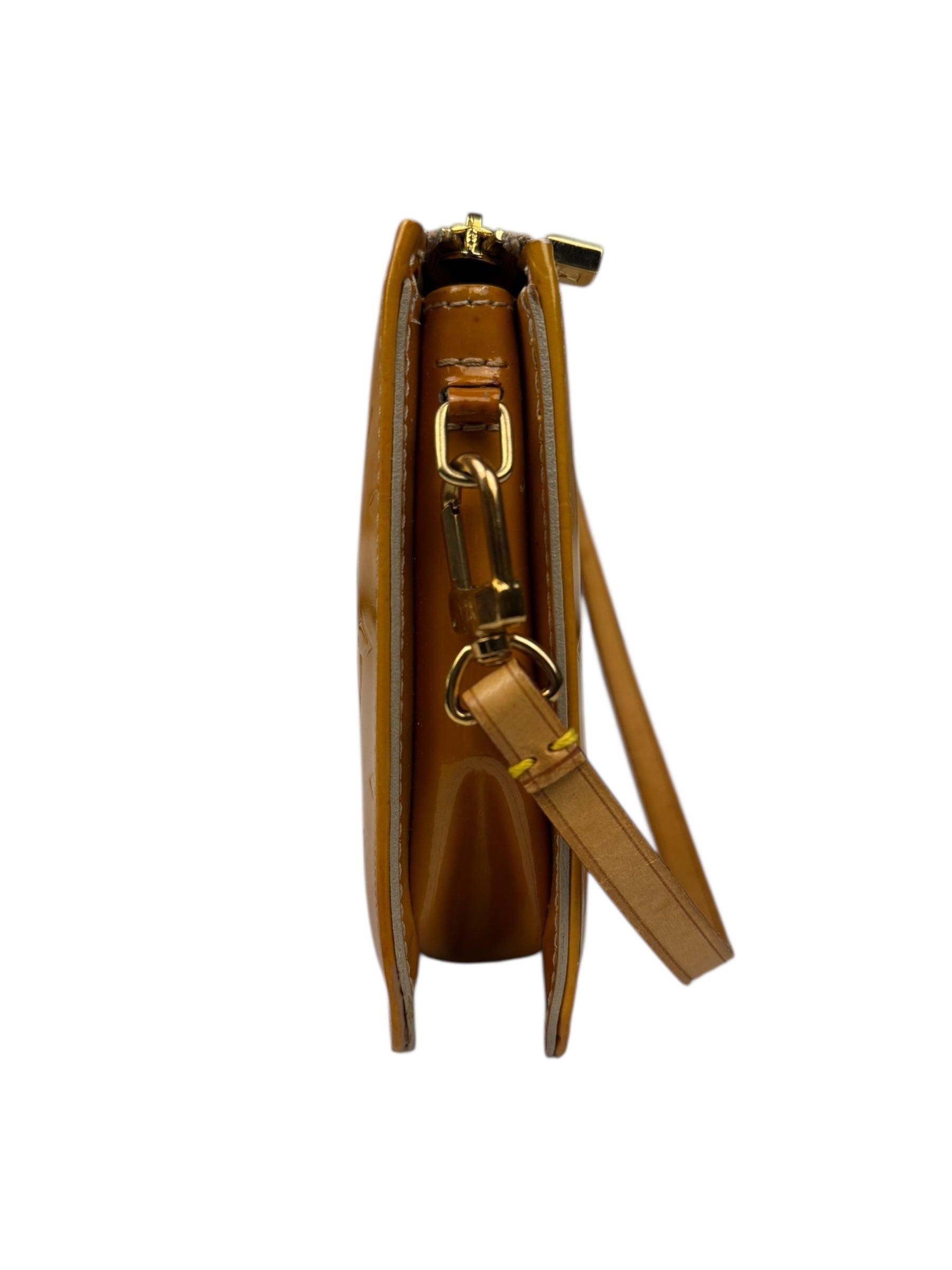 Louis Vuitton Monogram Vernis Pochette Yellow
