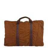Hermes Vintage Brown Canvas Fourre Tote
