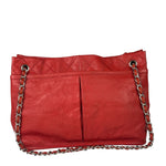 Chanel Red Quilted Leather Natural Beauty Chain Tote 2010