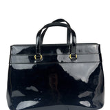 Gucci Vintage Black Patent Leather Tote