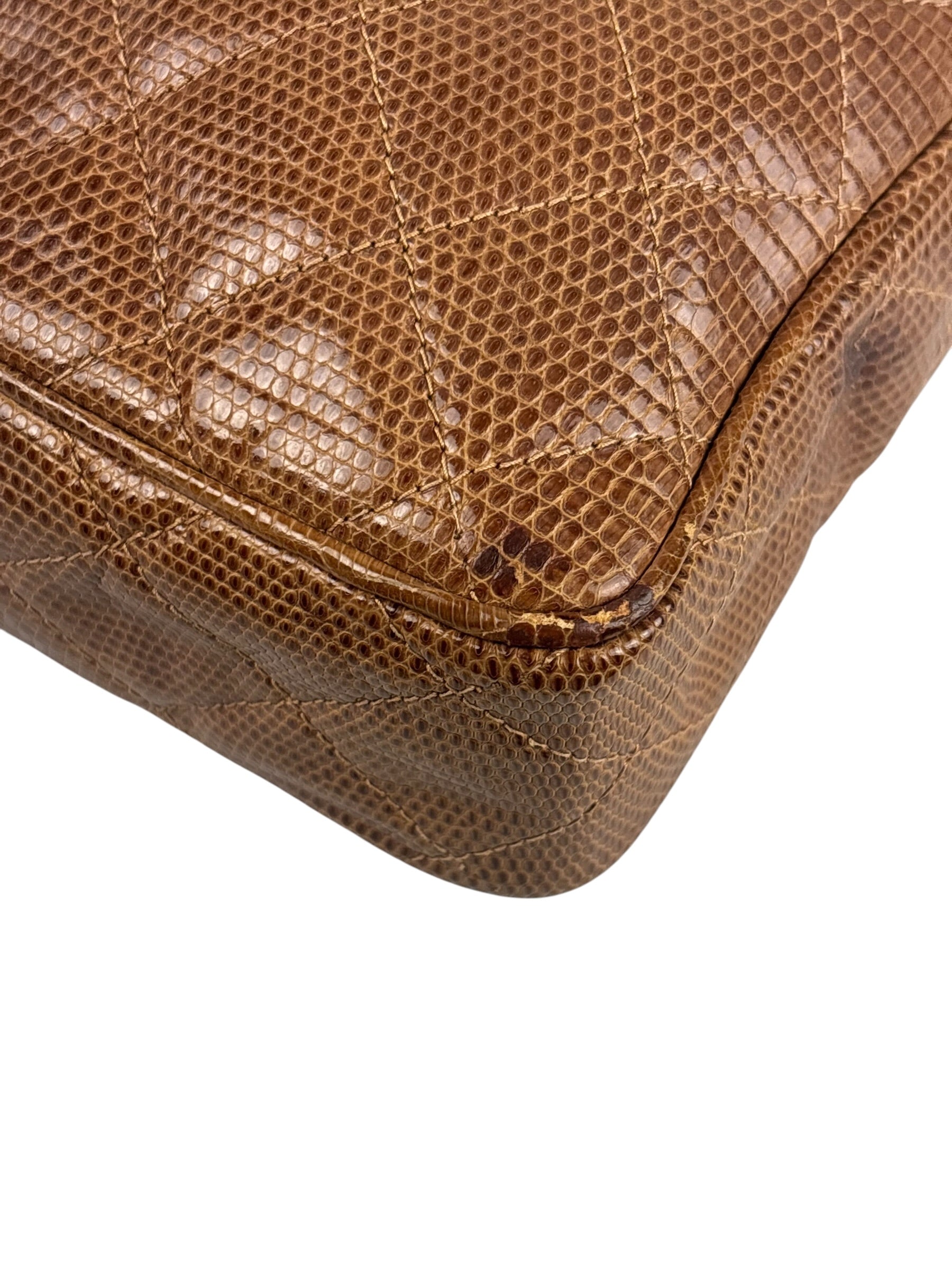 Chanel Vintage Leather Lizard Tassel Camera Case - 1987