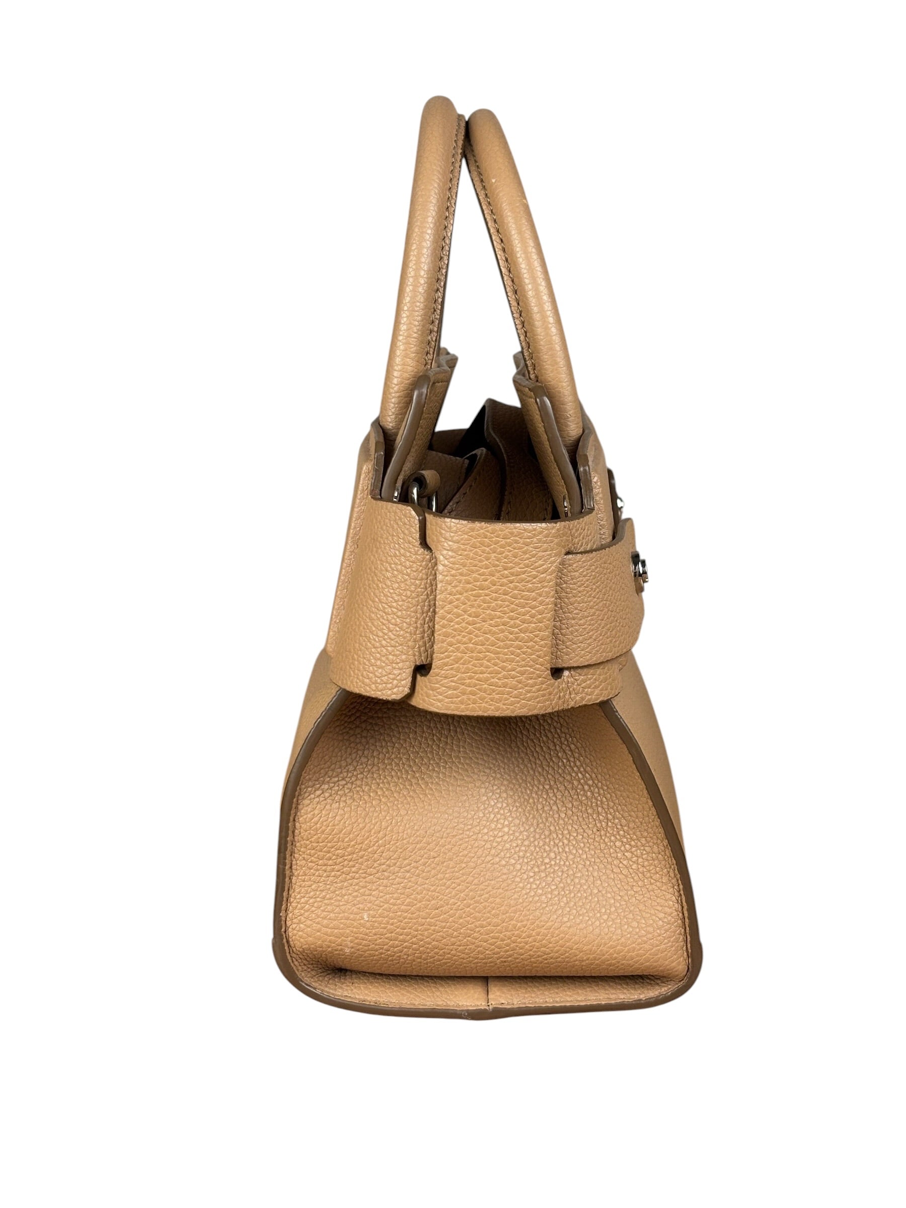 Givenchy Nude Brown Leather Mini Two-Way Handbag