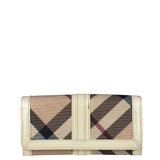 Burberry Cream Nova Check Penrose Continental Long Wallet