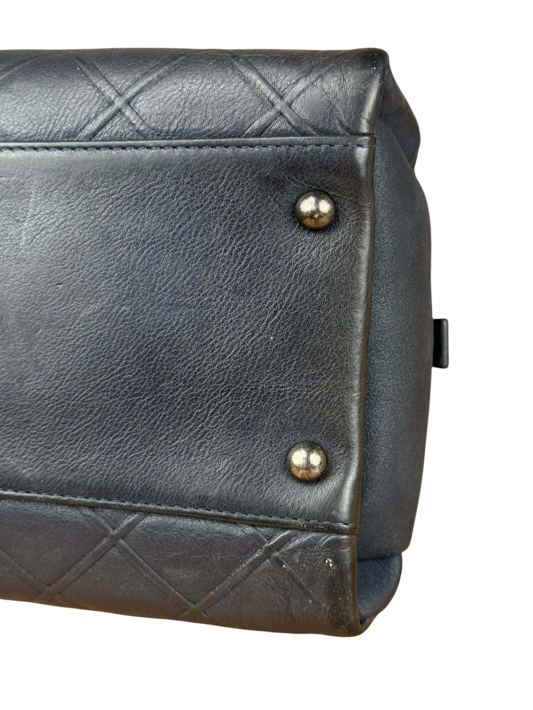 Chanel Navy Edinburgh Chic Chain Tote 2013