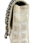 Chanel Vintage Beige Travel Line Classic Flap 2001