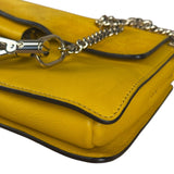 Chloé Suede/Calfskin Yellow Faye Shoulder Bag