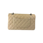 Chanel Beige Quilted Caviar Double Flap 2009