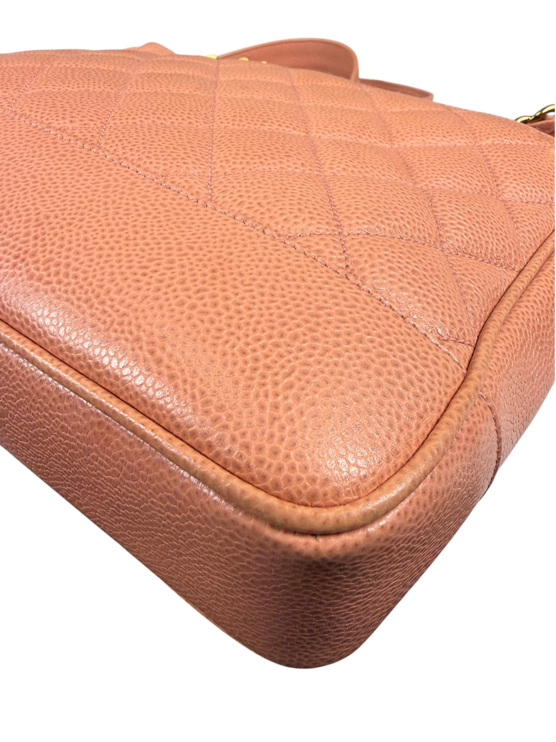 Chanel Pink Caviar Quilted Leather Petit Timeless Tote Early 2000's