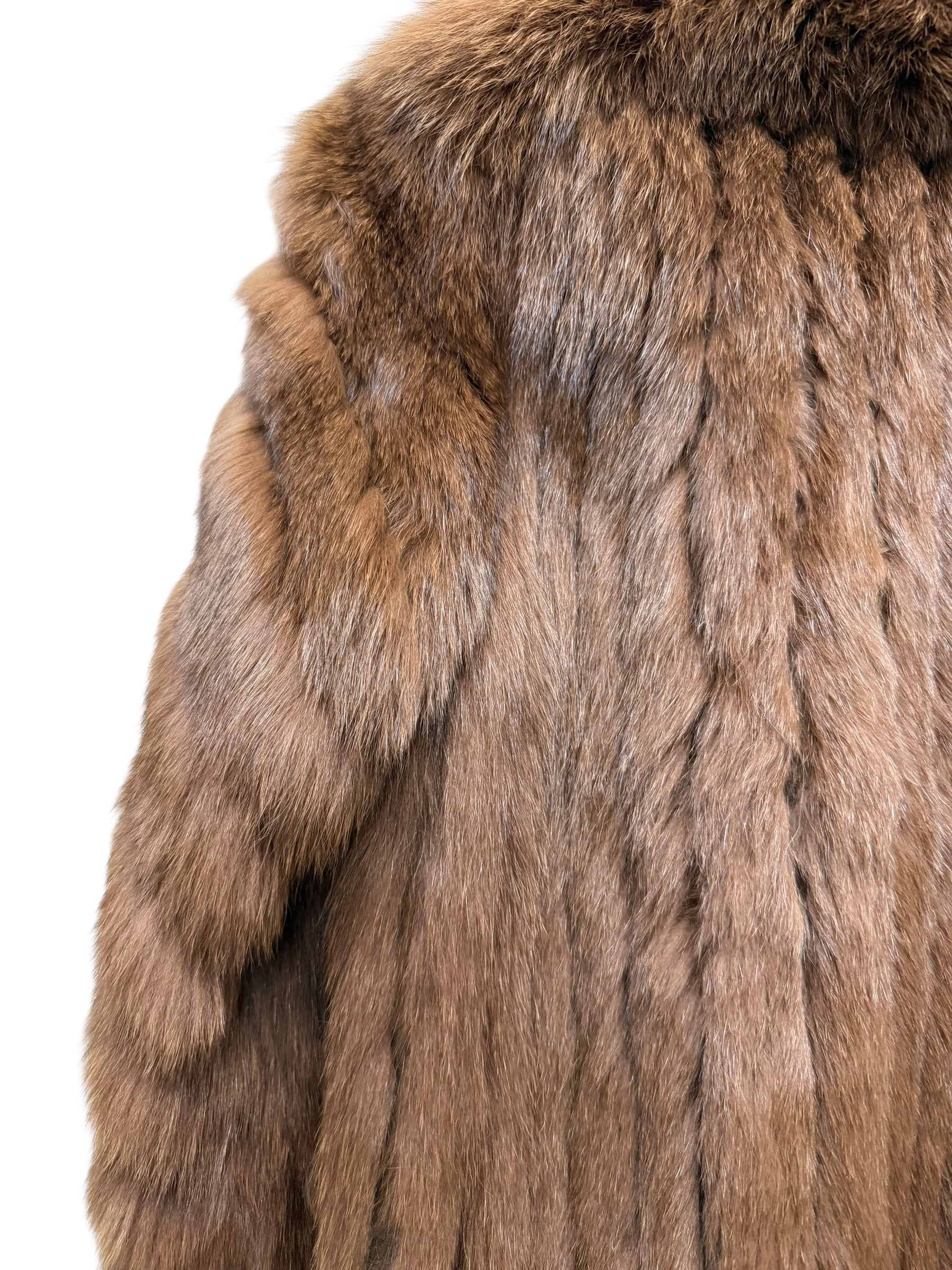 Malvoisie Vintage Brown Fur Coat