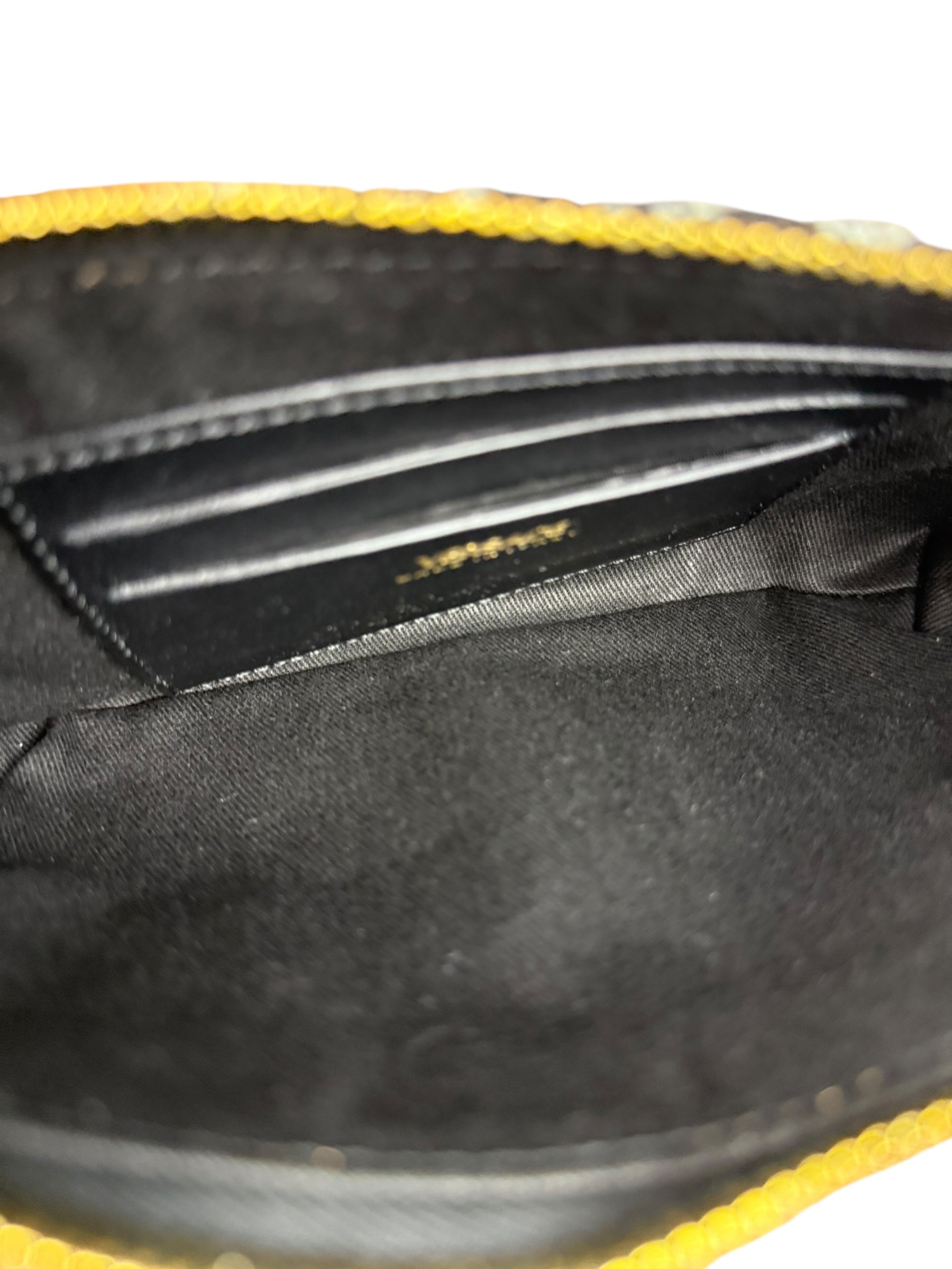 Versace Black/White Tweed Pochette