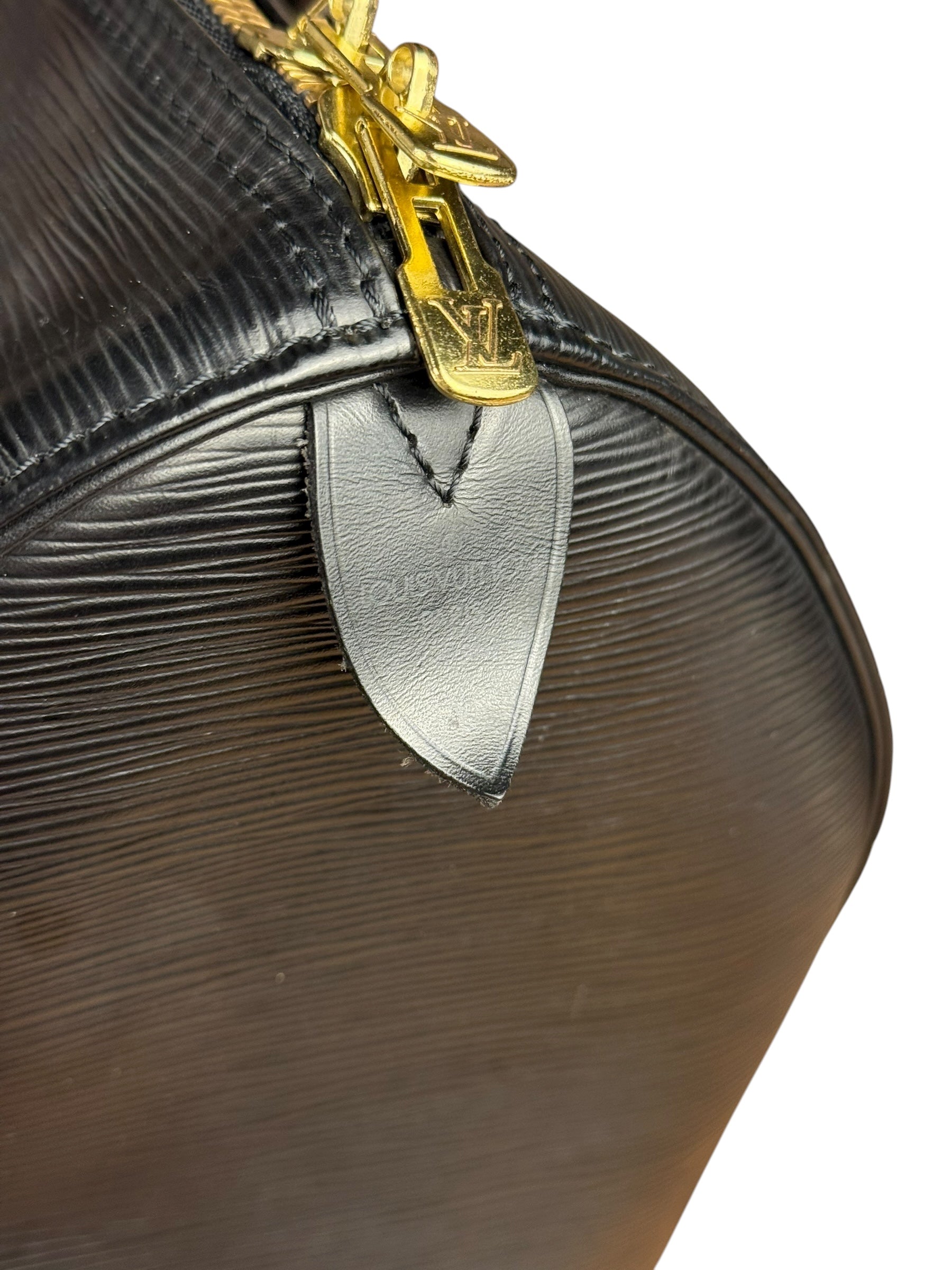 Louis Vuitton Noir Epi Leather Keepall 55