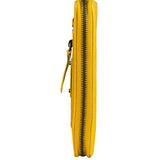 Balenciaga Yellow Leather Moto Zip Wallet