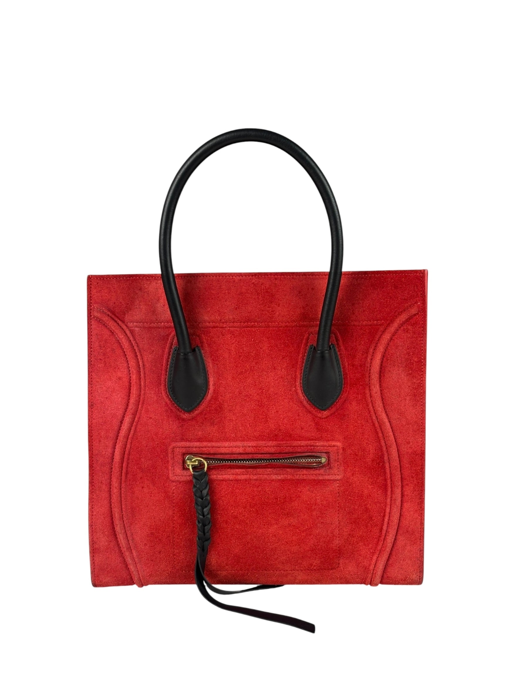 Celine Suede Luggage Phantom Tote Bag