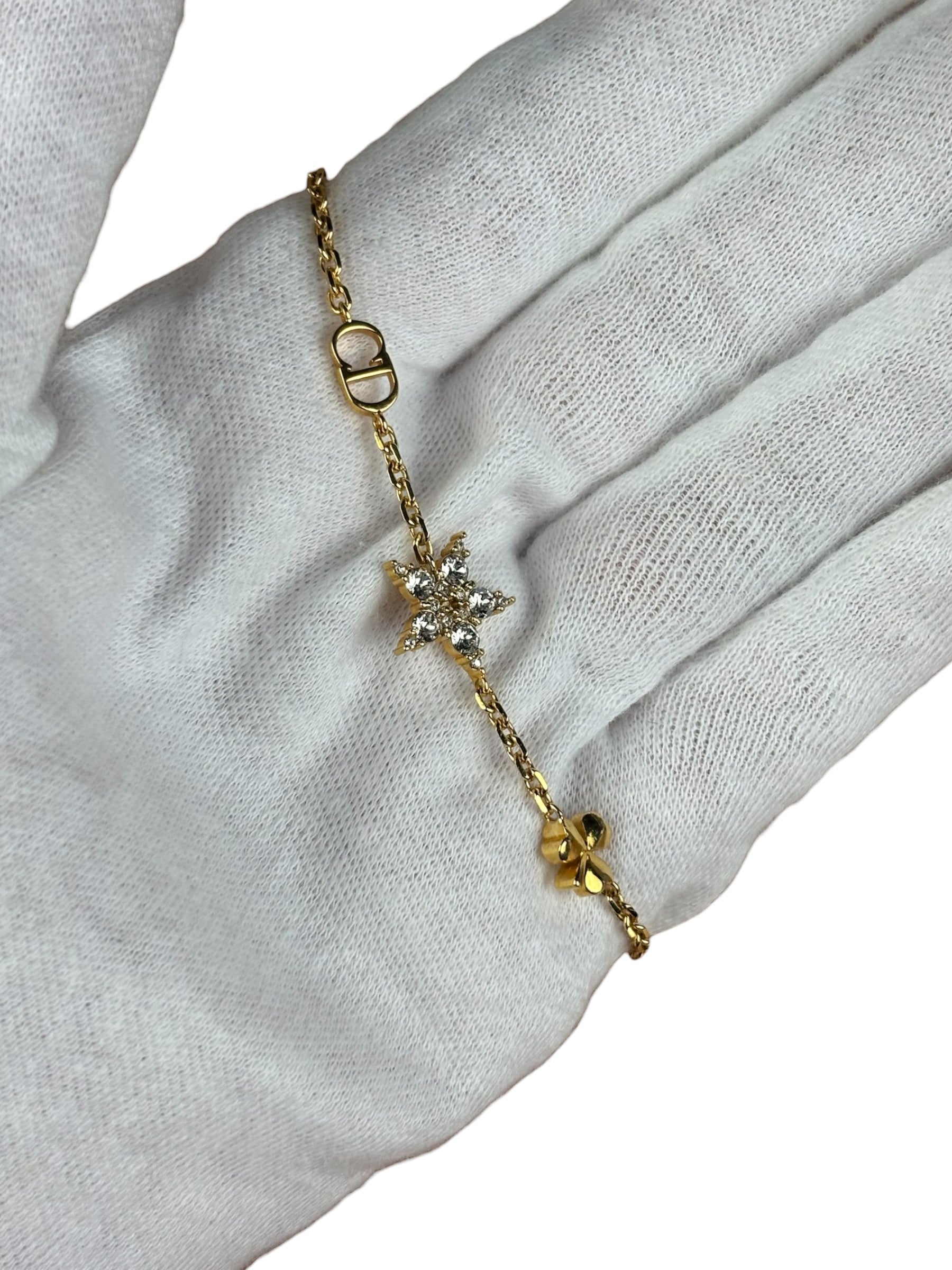 Christian Dior Gold Toned Charm Bracelet
