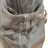 Prada Black Tessuto Nylon Leather Trim Hand Bag
