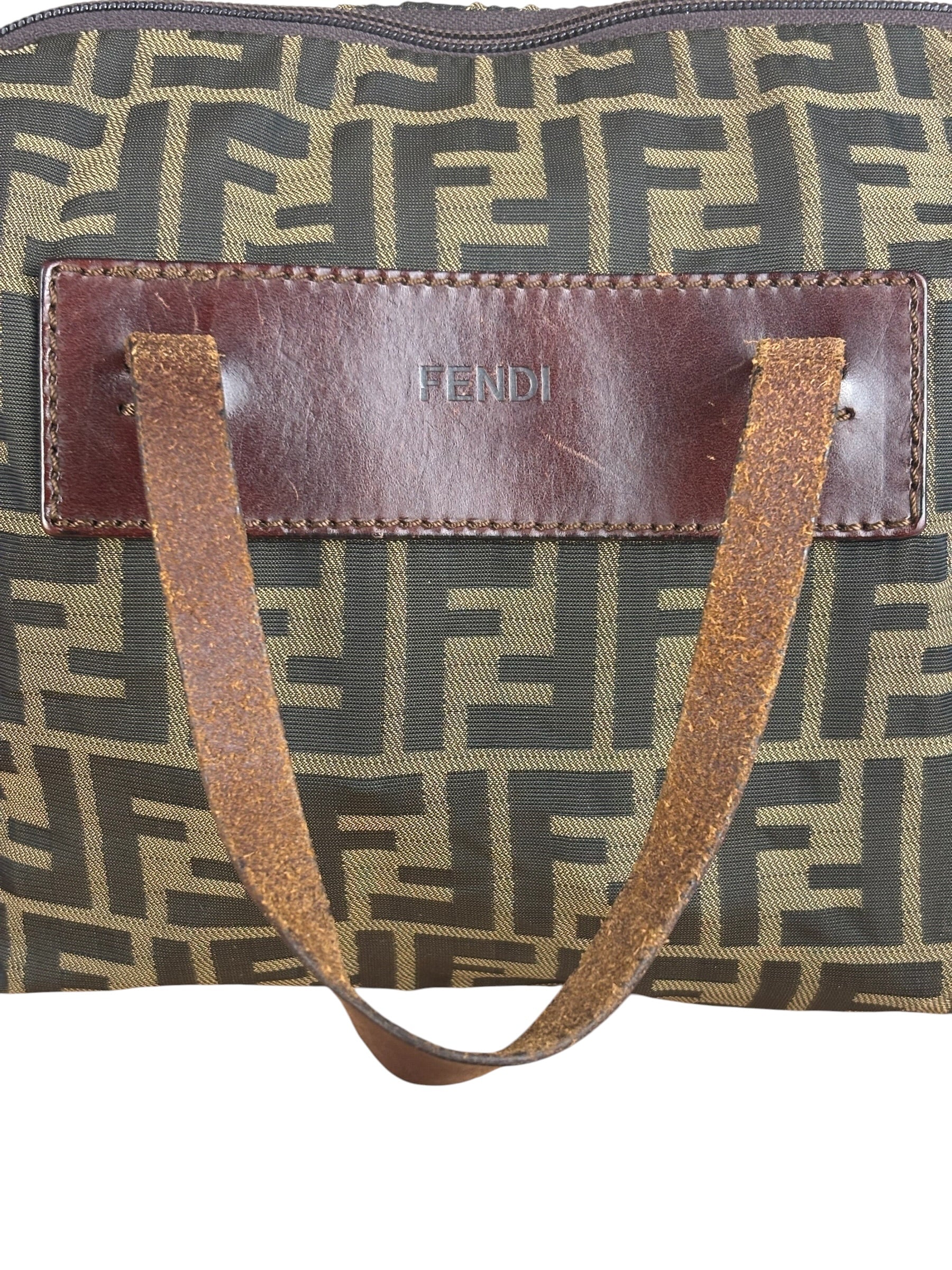Fendi Zucca Foldable Canvas Tote Bag