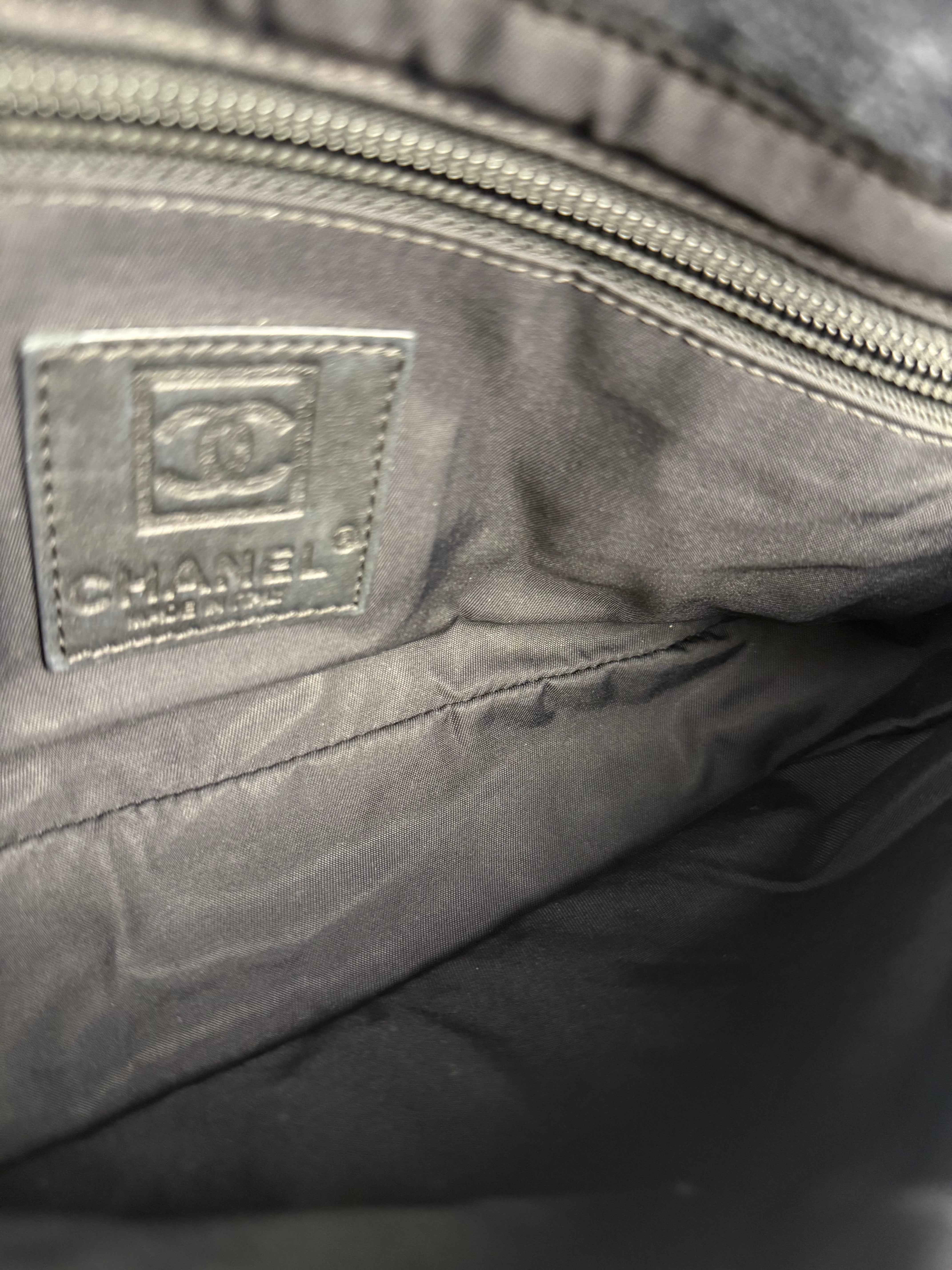 Chanel Sport Line Terrycloth Black Flap Bag 2008