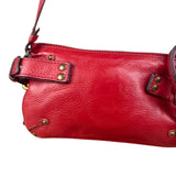 Chloe Red Leather Mini Paddington Pochette