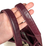 Balenciaga Canvas Maroon Cabas XS Tote Bag