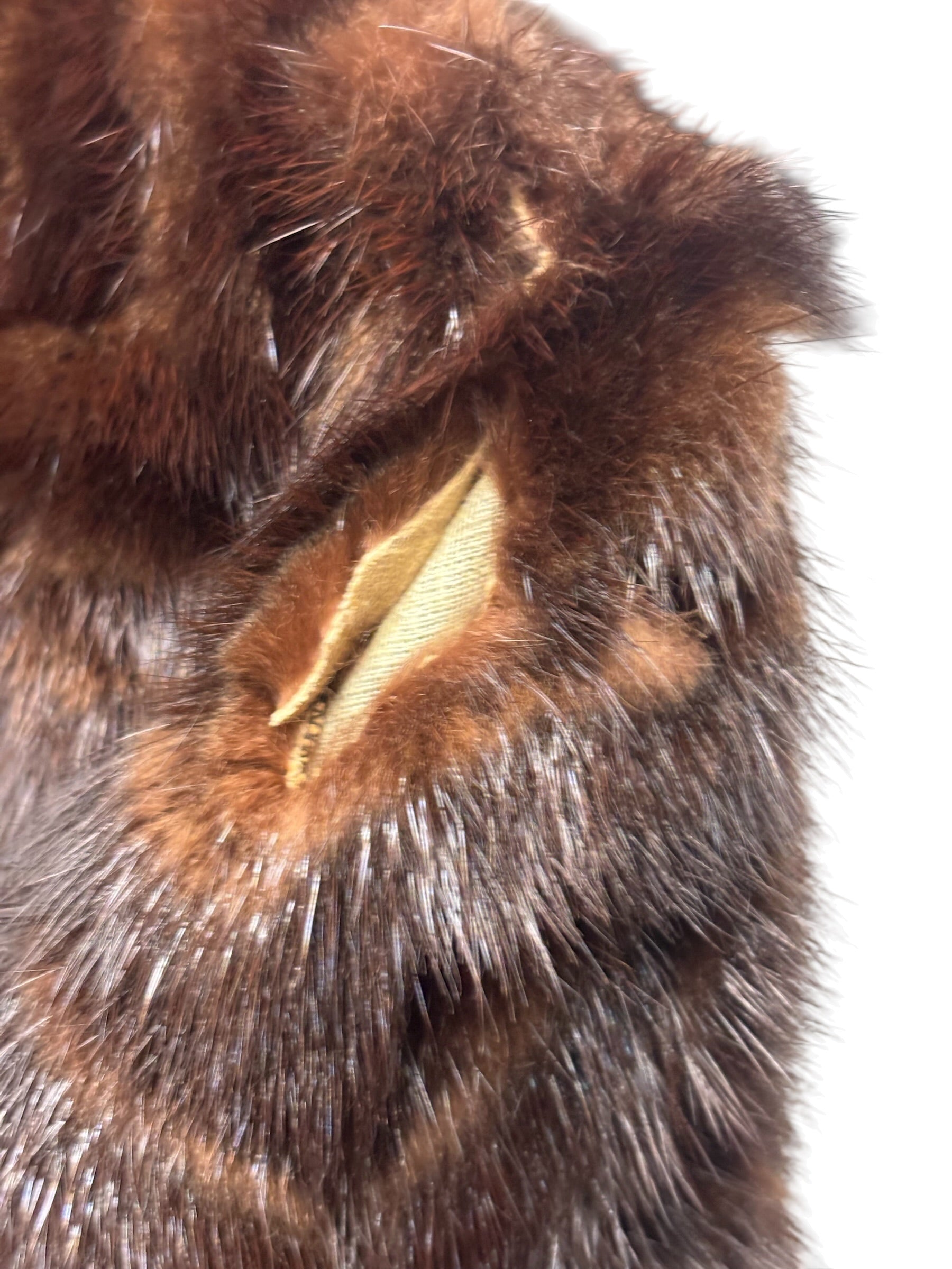 Vintage Brown Mink Fur Coat