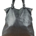 Balenciaga Vintage Black Leather Classic Square Zip Shoulder Tote Bag