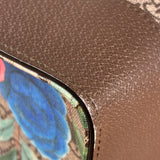 Gucci Brown Leather Trim GG Supreme Tian Vertical Tote Bag