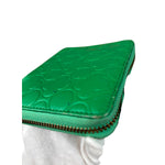 Comme Des Garcons Green Zip Around Wallet