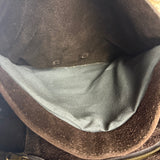 John Varvatos Suede Messenger Bag