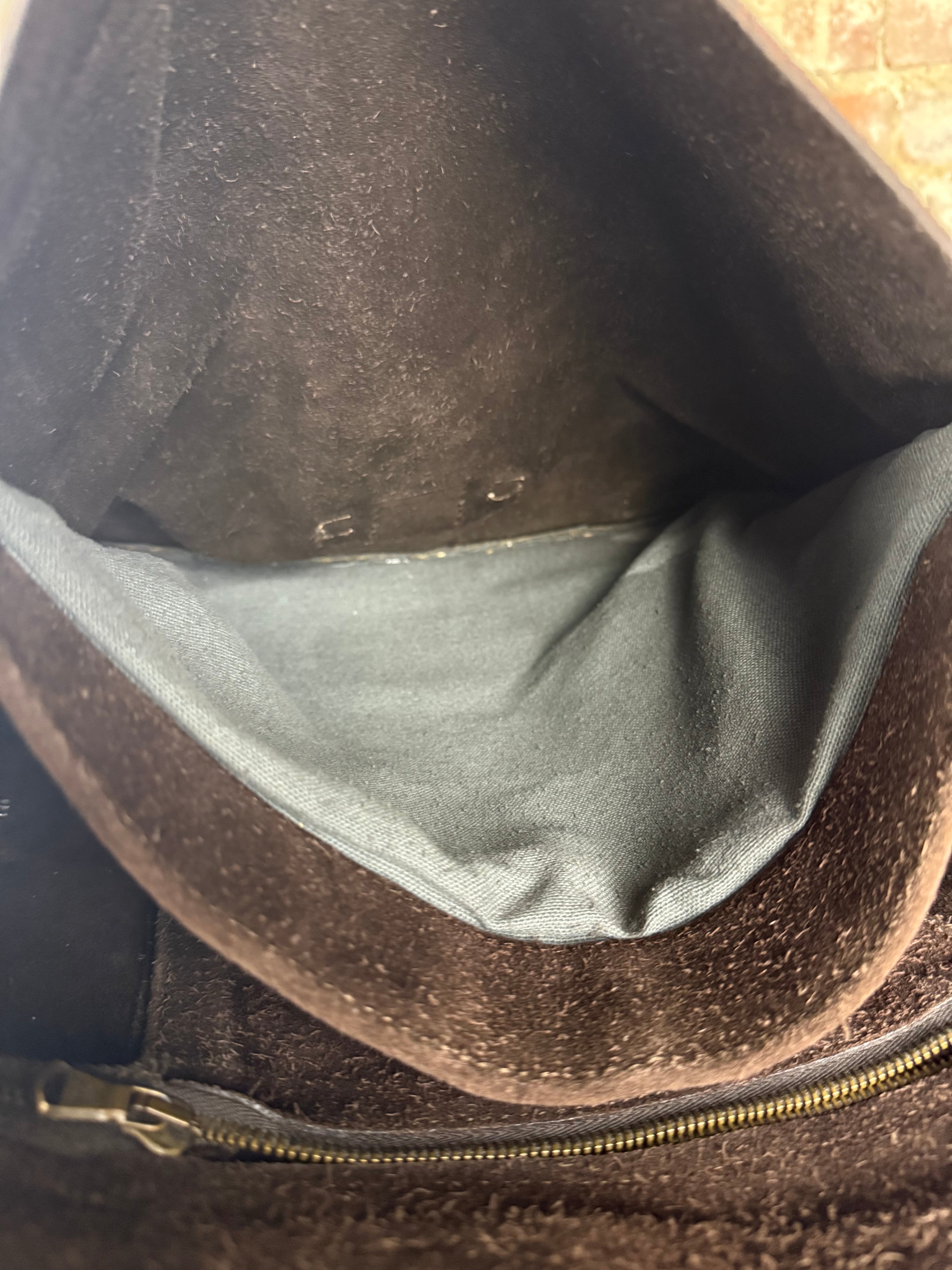 John Varvatos Suede Messenger Bag