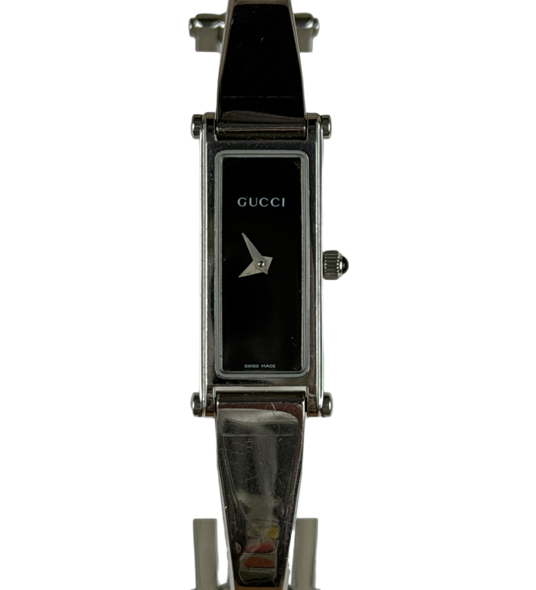 Gucci 1500L Black Dial Bangle Band