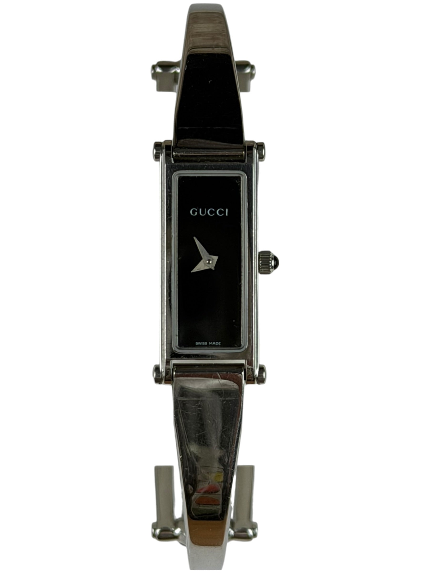 Gucci 1500L Black Dial Bangle Band