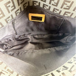 Fendi Beige Leather Trim Zucca Pochette