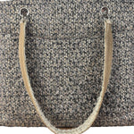 Chanel Grey Tweed Cambon Line Tote Bag 2004