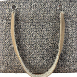 Chanel Grey Tweed Cambon Line Tote Bag 2004
