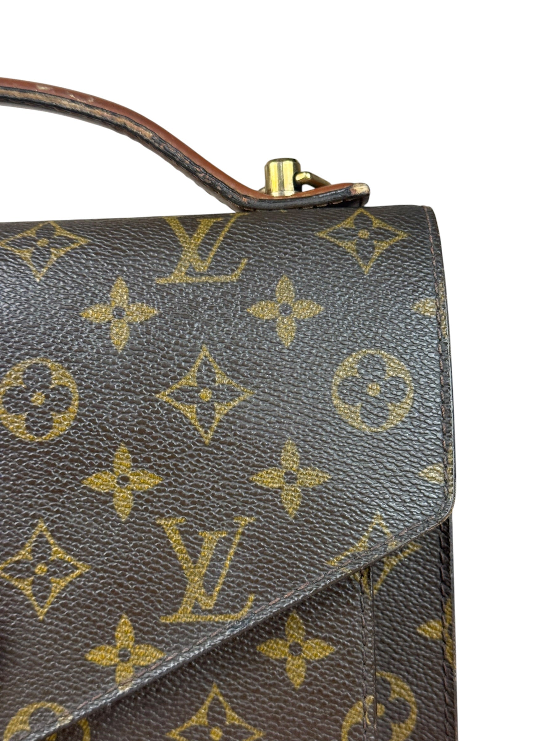 Louis Vuitton Monogram Monceau Lock Shoulder Bag