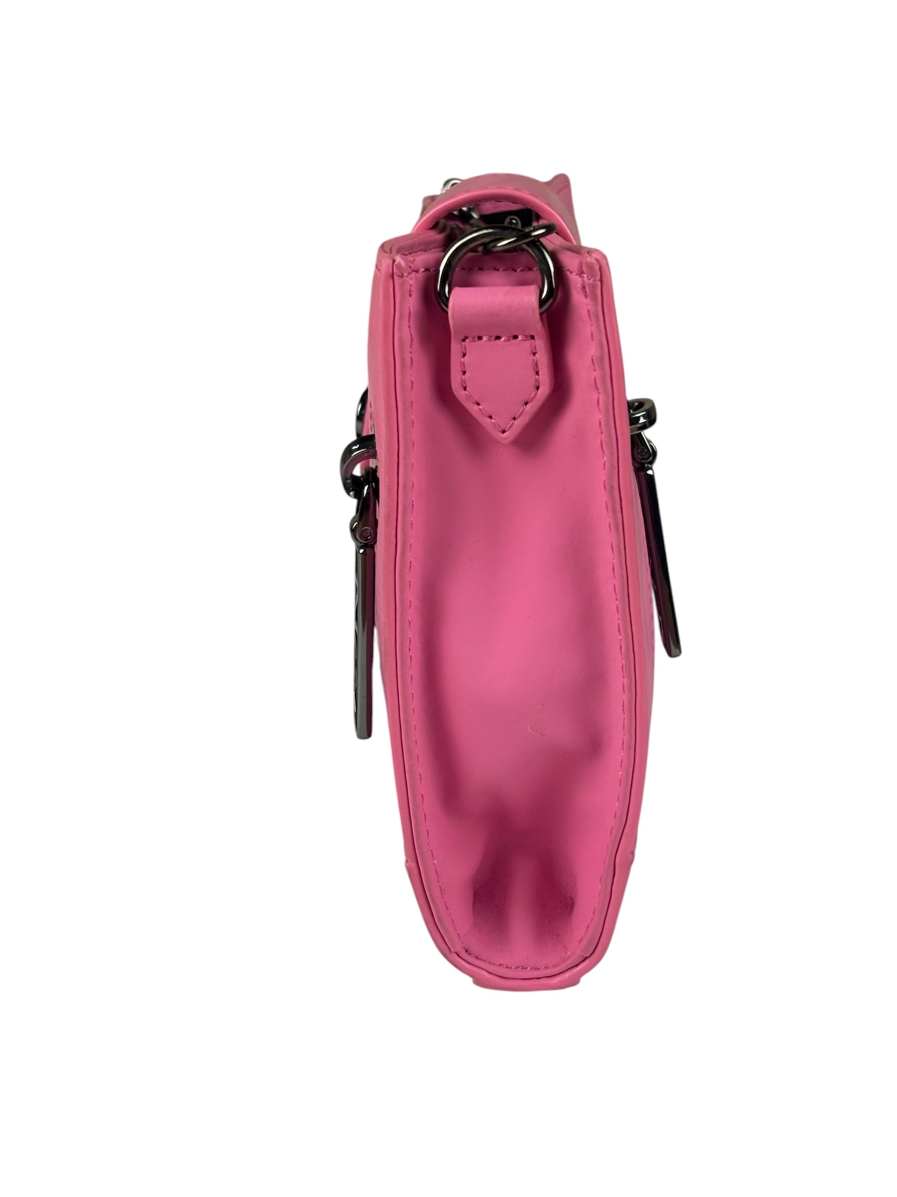 Kenzo Kalifornia Pink Leather Wallet On Chain