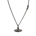Vivienne Westwood Silver Toned Bas Relief Pendant Necklace