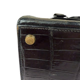 Hermes 1985 Black Crocodile Kelly 35