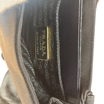 Prada Vintage Black Satin Mini Shoulder Bag