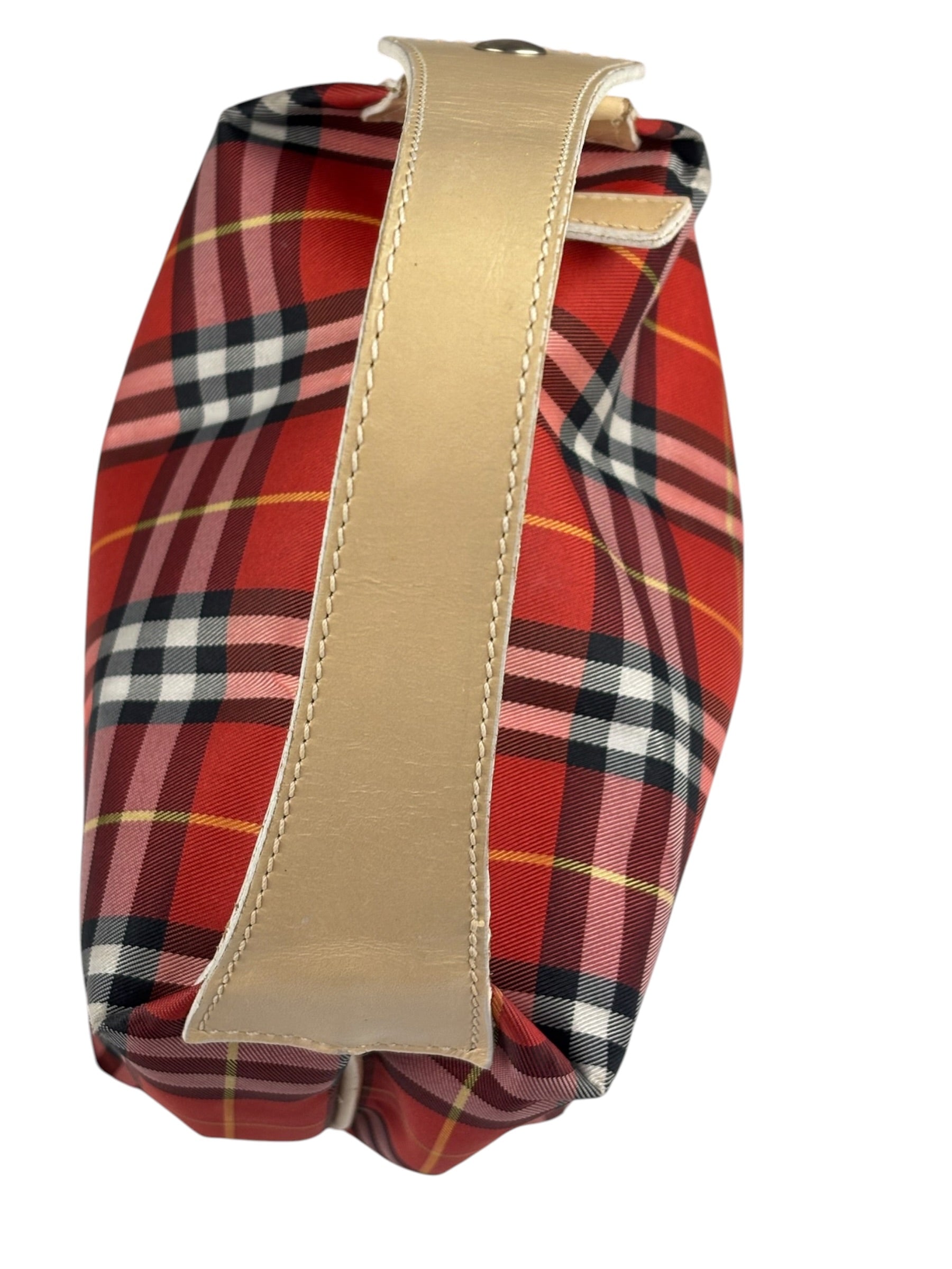 Burberry Vintage Red House Check Mini Handbag