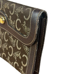 Celine Vintage Canvas Snap Trifold Wallet